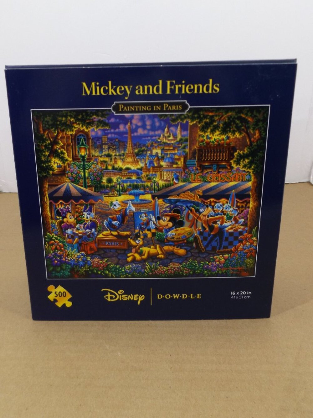 Mickey & Friends Painting in Paris 500 Piece Jigsaw Puzzle by Dowdle